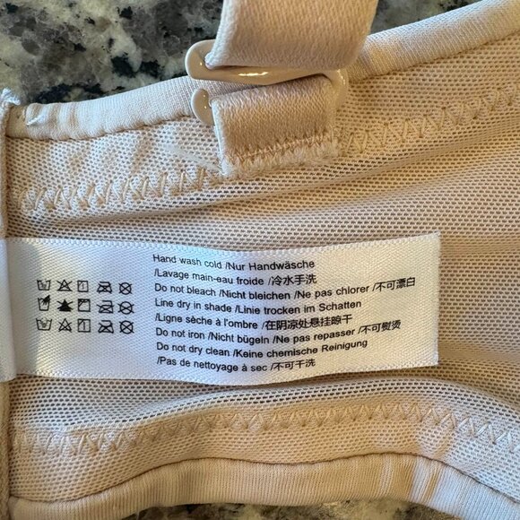 Delimira Strapless Bra 34G Beige Underwire Multiway Convertible H314 Style - Picture 7 of 8